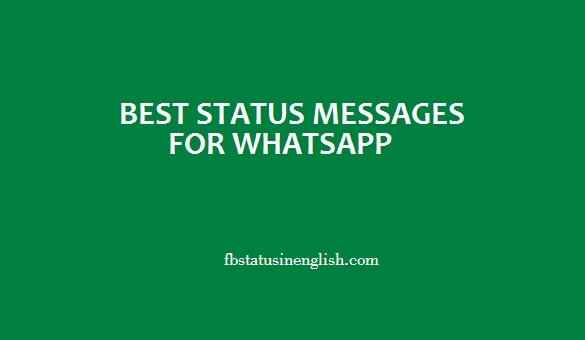 2020 Best Status Messages For Whatsapp in English