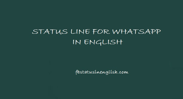 status line for whatsapp in english