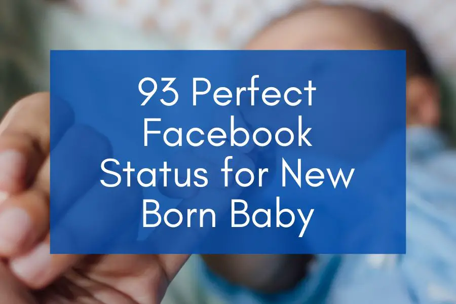 An image for a Facebook status for new born baby.