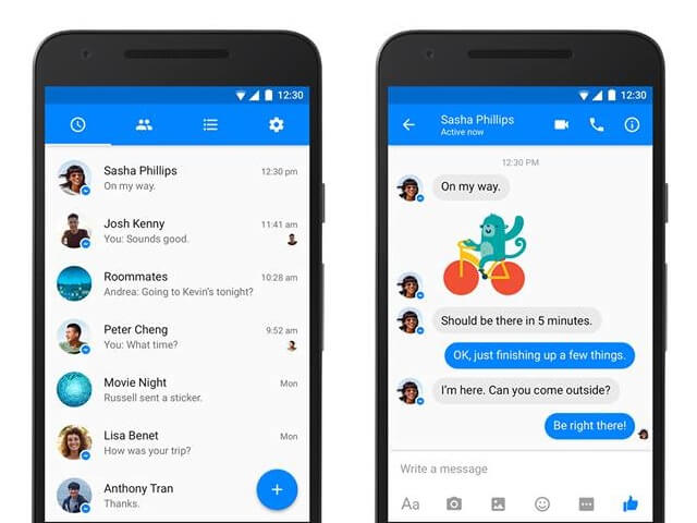 Copy Messages From Facebook Messenger android