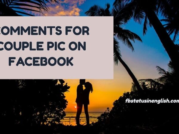comments for couple pic on facebook