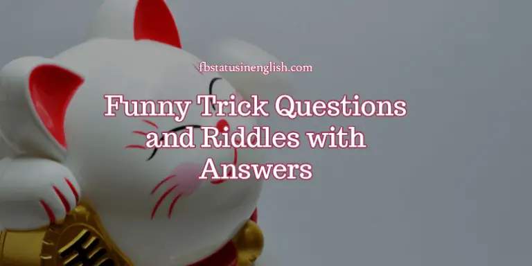 Funny Trick Questions and Riddles with Answers