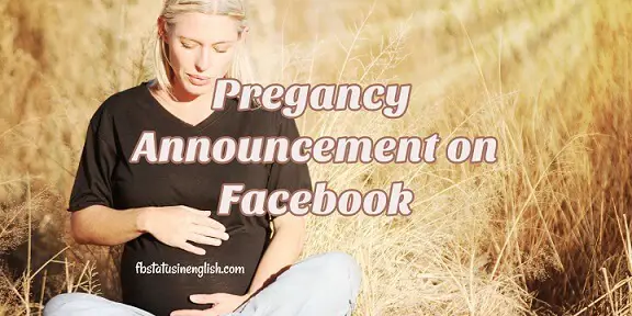 Pregnancy Announcement on Facebook