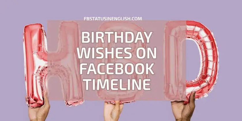 Birthday Wishes on Facebook Timeline