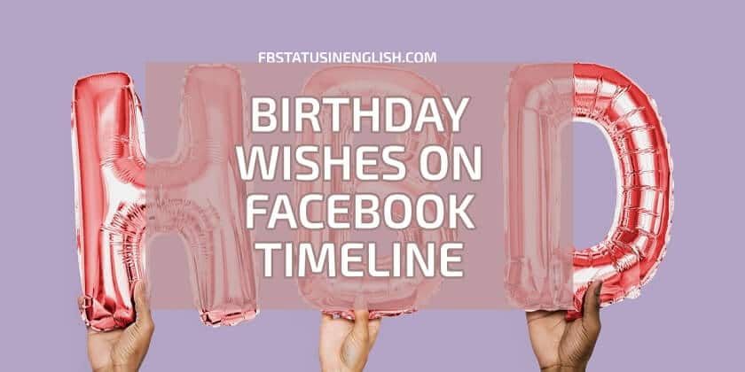 Birthday Wishes on Facebook Timeline