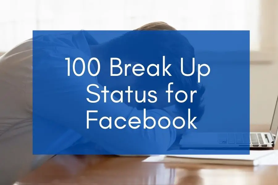 man thinking of a break up status for facebook