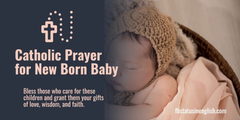 Overwhelming Catholic Prayer for New Born Baby