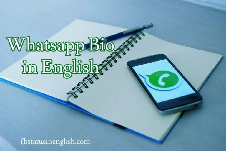 Best 100+ WhatsApp Bio In English