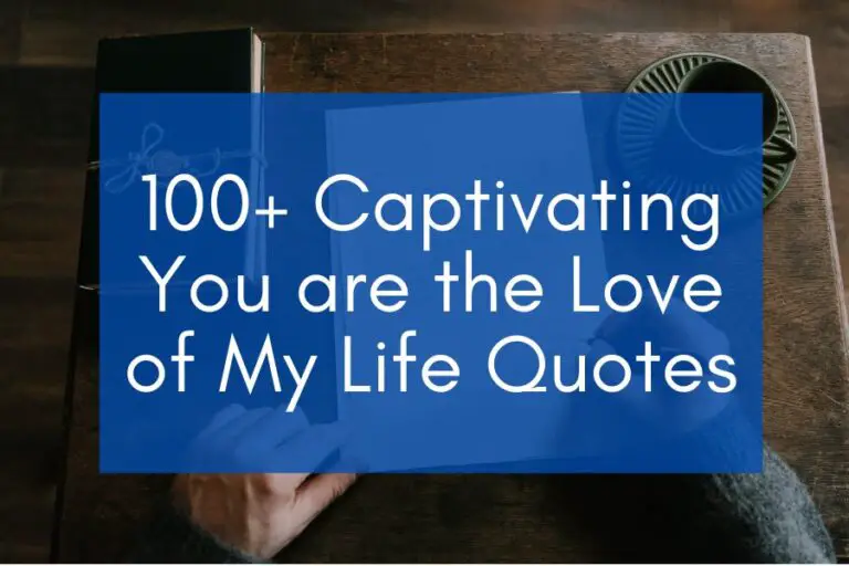 100+ Captivating You are the Love of My Life Quotes