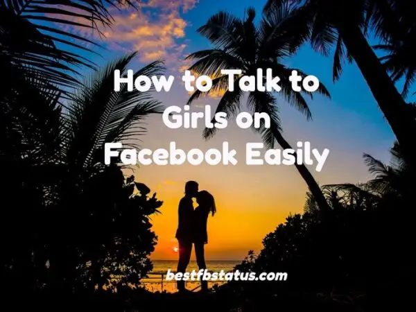 how to talk to girls on facebook