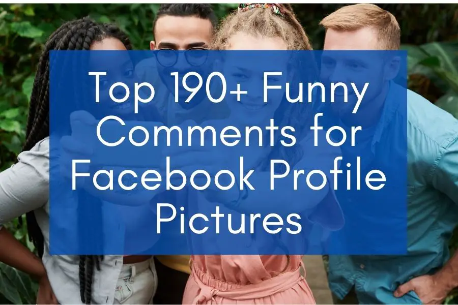 people laughing at funny comments for facebook profile pictures