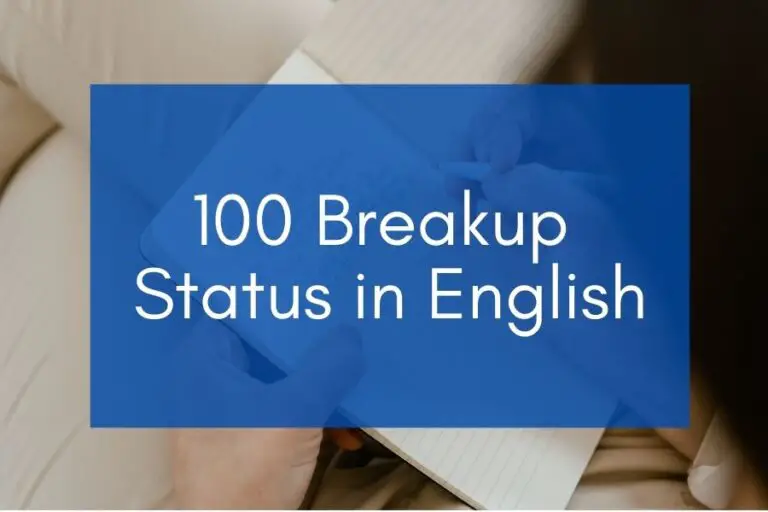 100 Breakup Status in English