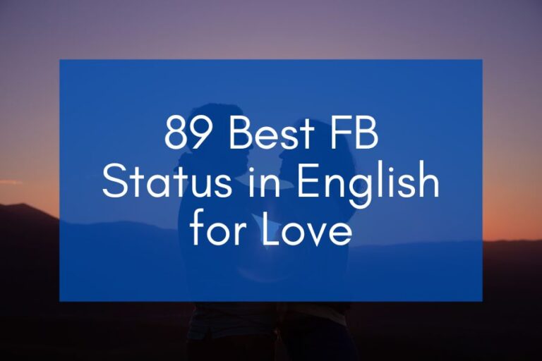 89 Best FB Status in English for Love (2024)