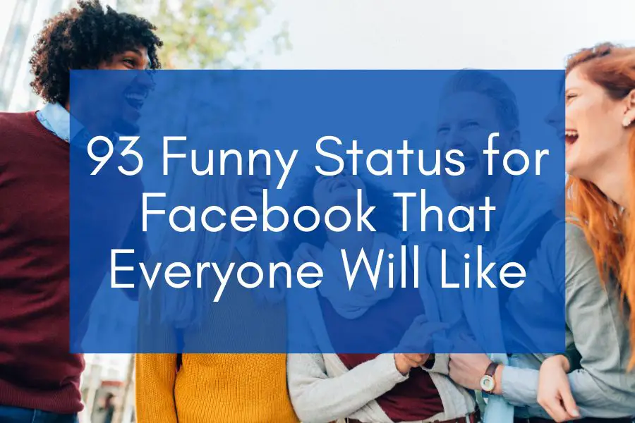 People laughing on funny status for Facebook that everyone will like.